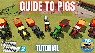 GUIDE TO PIGS  Farming Simulator 22 [upl. by Yumuk]