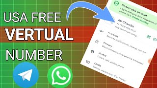 Unlimited USA Number For OTP  Unlimited Telegram And WhatsApp Create With 1 Number [upl. by Thevenot50]