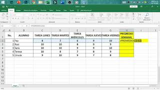 SACAR PROMEDIO EN EXCEL PARA PRINCIPIANTES  MUY RÁPIDO [upl. by Emelita]