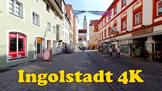 Ingolstadt Germany Walking tour 4K [upl. by Fia166]