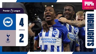 PL Highlights Brighton 4 Spurs 2 [upl. by Laktasic]