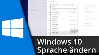 Windows 10 Sprache ändern ✅ Tutorial [upl. by Anisamoht]