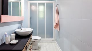 Cuarto de baño PEQUEÑO y sencillo con mueble MUY ORIGINAL  Programa completo  Decogarden [upl. by Blackington]