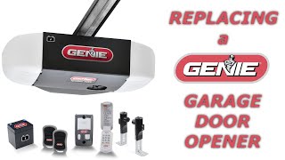 Replacing  Installing a Genie Garage Door Opener [upl. by Arlina]