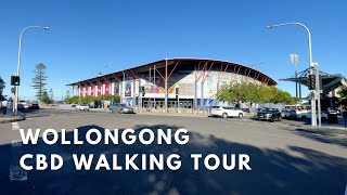 4K Wollongong CBD  Walking Tour Australia [upl. by Cirdor]