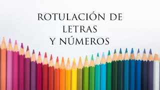 Rotulación de Letras y Números [upl. by Harifaz]