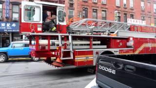 FDNY HD  Tiller Ladder 6 Returning to Quarters [upl. by Duwad164]