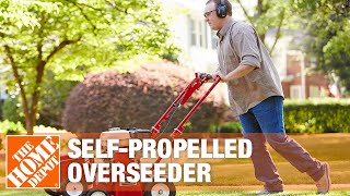 Classen SelfPropelled Overseeder Rental  The Home Depot [upl. by Ophelia19]