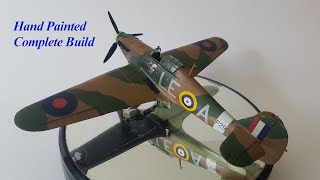 Hand Painted Complete Build Italeri 148 Hawker Hurricane MkI [upl. by Shing581]