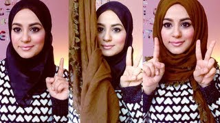 Hijab Tutorial  Square Scarf [upl. by Akimehs99]