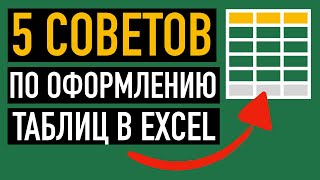 5 СОВЕТОВ💡 по оформлению таблицы в Excel [upl. by Divod]