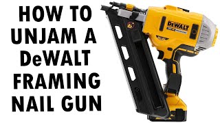 How To UnJam a Dewalt Framing Nailgun [upl. by Francisco]