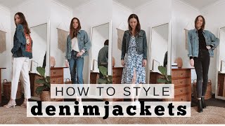 How To Style A Denim Jacket  13 Denim Jacket Outfit Ideas [upl. by Conard]