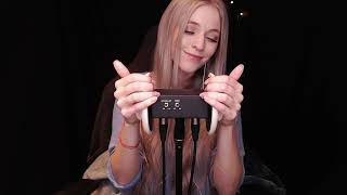 ASMR  Dry ear massage mic scratching ear tapping No whisper  3DIO [upl. by Enimaj]