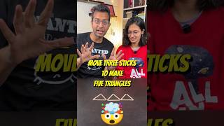 99 FAIL this 5 Triangle Matchstick Puzzle [upl. by Vernon]