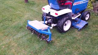 Homemade plug lawn aerator [upl. by Spurgeon]