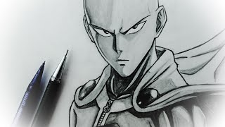 How To Draw Saitama From One Punch Man Step By StepTutorial [upl. by Tteragram]