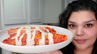 CHICKEN ENCHILADAS  Red Chicken Enchiladas  Authentic Enchilada Sauce Recipe [upl. by Nnylylloh]