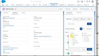 Salesforce Lightning 1016 Intro to Activity Timeline [upl. by Iruyas]