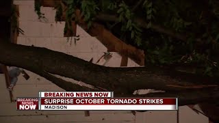 Tornado touches down on Madisons east side Sun Prairie damage reported [upl. by Enobe]