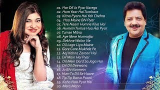 BEST Songs Udit Narayan amp Alka Yagnik  Evergreen romantic songs  Awesome Duets  SUPERHIT JUKEBOX [upl. by Radcliffe]