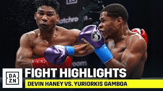 HIGHLIGHTS  Devin Haney vs Yuriorkis Gamboa [upl. by Aneerahs505]