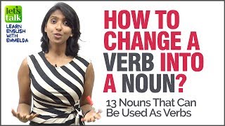 How To Convert A Verb Into A Noun English Grammar Lesson amp Concepts  Learn English [upl. by Eimiaj822]