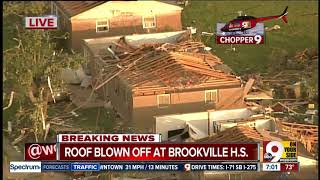 Chopper 9 Storm damage in Brookville [upl. by Atnovart908]