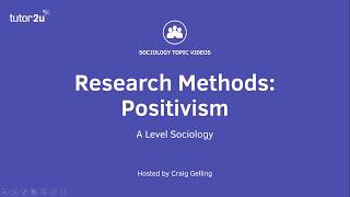 Research Methods Positivism Sociology Theory amp Methods [upl. by Pomona]