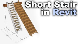 Short Stair in Revit Tutorial [upl. by Opiak]