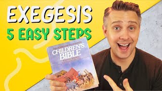 How to do Biblical Exegesis in 5 Easy Steps [upl. by Aiclef]