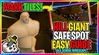 OSRS  F2P   How To Safe Spot Hill Giants In Edgeville Dungeon   EVERYTHING YOU NEED TO KNOW [upl. by Nimsaj]