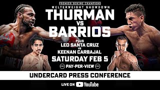 Thurman vs Barrios UNDERCARD PRESS CONFERENCE  FOX Sports PBC PPV [upl. by Bohner]