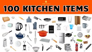 English Vocabulary  100 KITCHEN ITEMS [upl. by Bastian600]