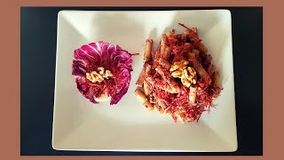 SEDANINI CON PESTO DI RADICCHIO E NOCI [upl. by Apilef]