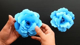 Cómo Hacer Rosas de Papel  Flores Realistas y Fáciles DIY Origami [upl. by Elyrrad]