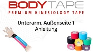 UNTERARM TAPEN  Kinesiologie Tape Anleitungen [upl. by Tut]