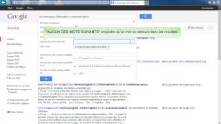 Recherche avancée dans Google Scholar [upl. by Tobit]