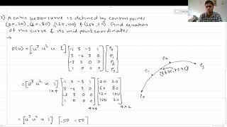 Solved Problems on Hermite Spline and Bezier Curve [upl. by Kristos]