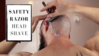 SAFETY RAZOR HEAD SHAVING IS BETTER [upl. by Atinas]