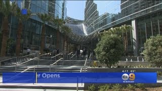 Wilshire Grand Tallest Building West Of Mississippi Opens In Downtown LA [upl. by Eurydice]