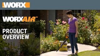 Product Overview  WORX AIR Cordless Leaf Blower [upl. by Gunar]