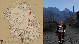 Elder Scrolls Morrowind Walking Across the Entire Map Timelapse [upl. by Enobe]