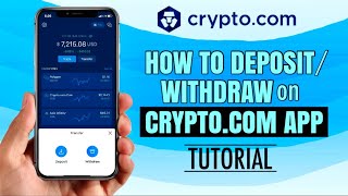 How to DEPOSIT or WITHDRAW on CRYPTOCOM App for Beginners  Tutorial [upl. by Sussi187]