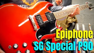 Epiphone SG Special P90 Sparkling Burgundy Review  Epiphone Inspired by Gibson [upl. by Olethea]