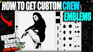 GTA 5 Online  How To Get Custom Crew Emblems WORKING 2019 [upl. by Nessi333]