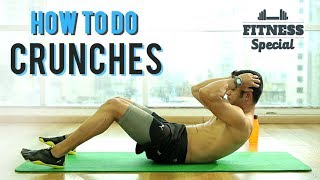 HOW TO DO CRUNCHES  Perfect Crunch FOR BEGINNERS  Best ABS Exercises  FITNESS SPECIAL  WORKOUT [upl. by Attena211]