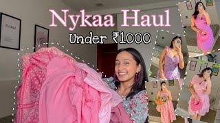 huge Nykaa haul under ₹1000 [upl. by Ettezzus]