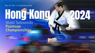 Day 4 Afternoon Court 2  Hong Kong 2024 World Taekwondo Poomsae Championships [upl. by Litman]