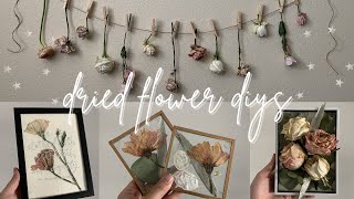 Dried Flower DIYS  aesthetic gifts amp decor ideas 🌸 [upl. by Nylevol]